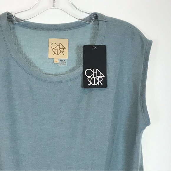 NWT Chaser Cozy Knit Drawstring Waist Pullover Top - Picture 6 of 7